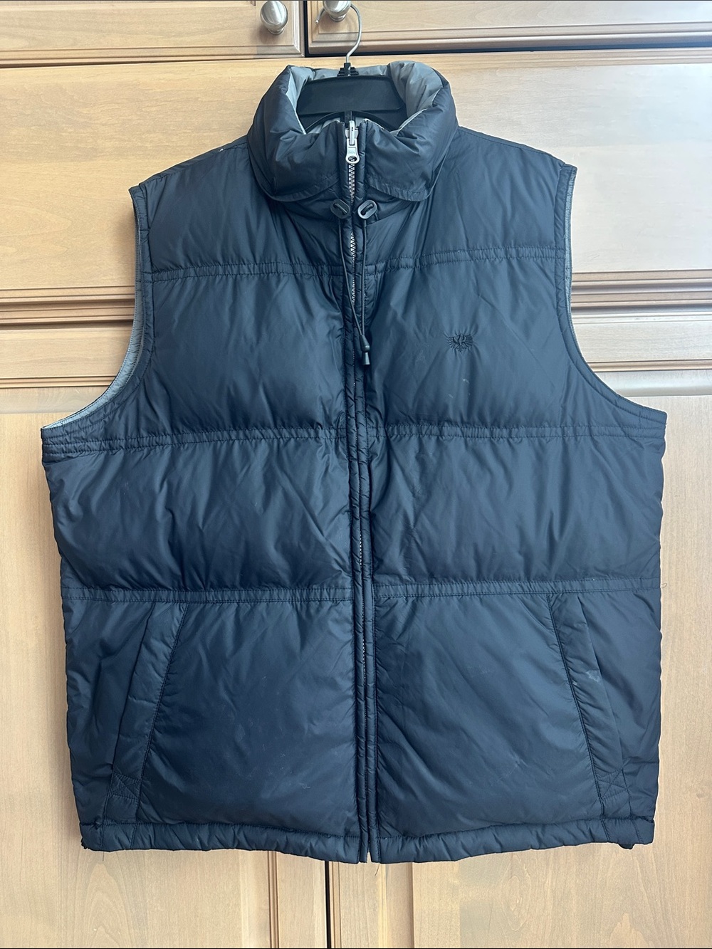 Vintage Men's Black Quilted Puffer Vest